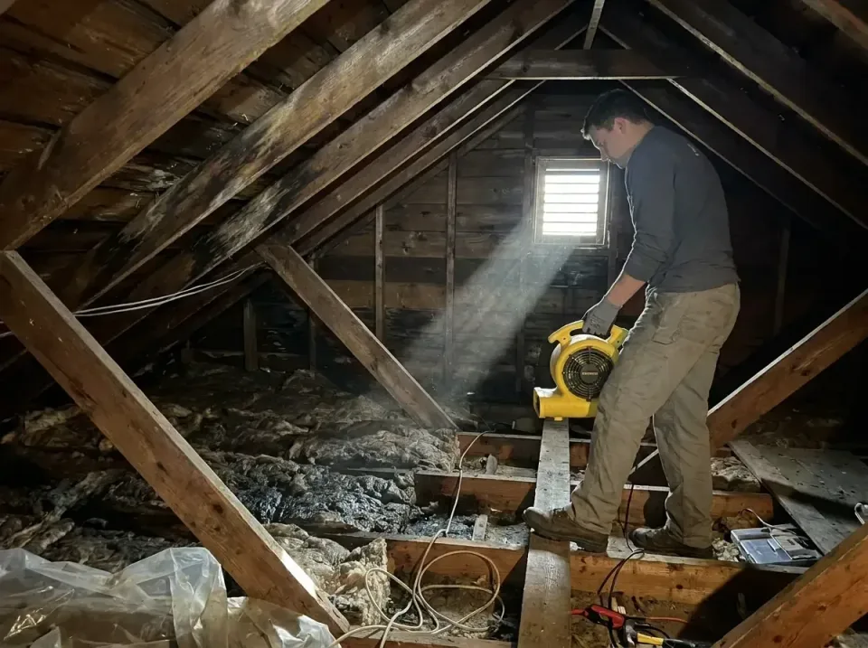 attic-water-damage-drying-proc-007 — frequently asked questions, Emergency Water Extraction & 24/7 Flood Response in Broussa…